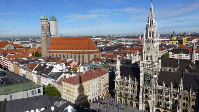 Blick auf den Liebfrauendom in München