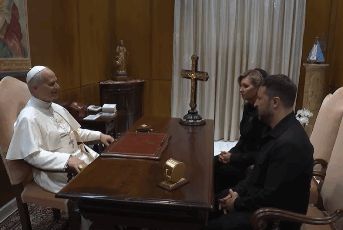 Papst Leo XIV empfängt Präsident Wolodomyr Selenskyj und seine Frau zu Gesprächen zum Ukraine-Krieg