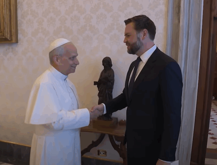 Papst Leo XIV. und US-Vizepräsident J. D. Vance