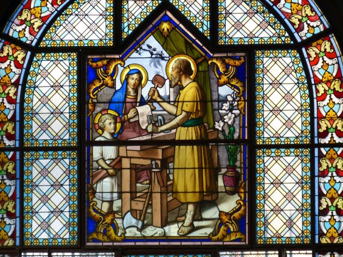 Zimmermann Josef mit Maria und Jesus