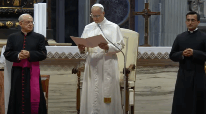 Papst Leo XIV. bei der Ansprache an Seminaristen