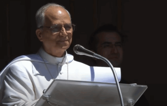 Papst Leo XIV. beim Angelus in Castel Gandolfo