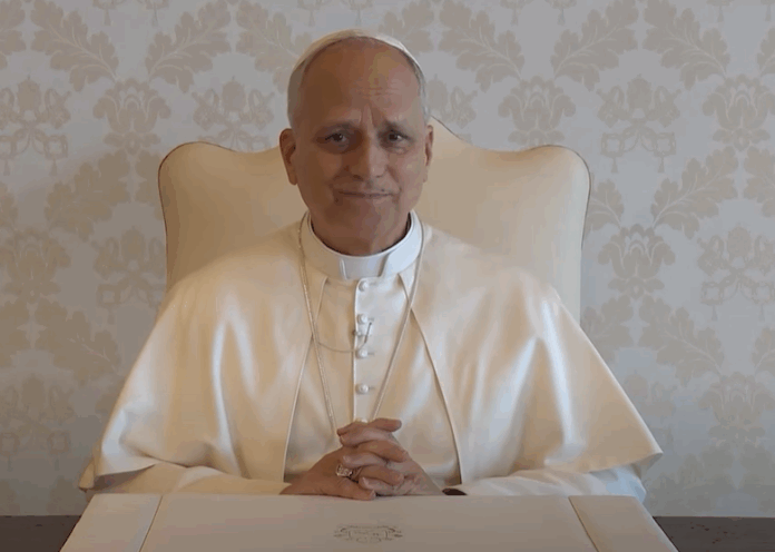 Papst Leo XIV. bei einer Videobotschaft