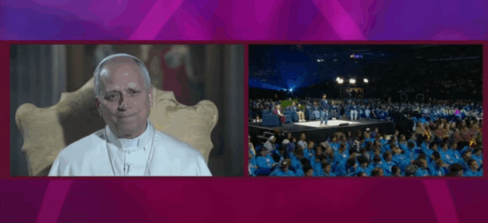 Papst Leo XIV. beim Online-Treffen mit Jugendlichen in Indianapolis