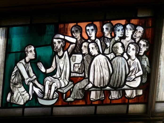 Die Darstellung der Fußwaschung