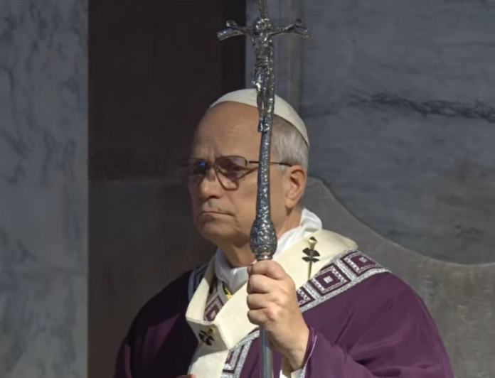 Papst Leo XIV. bei der Messe am Aschermittwoch