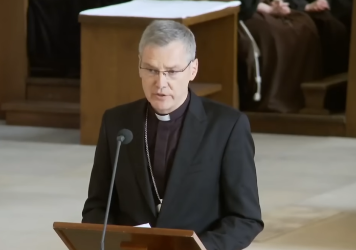 Bischof Wilmer bei der Antrittsrede im Bistum Münster